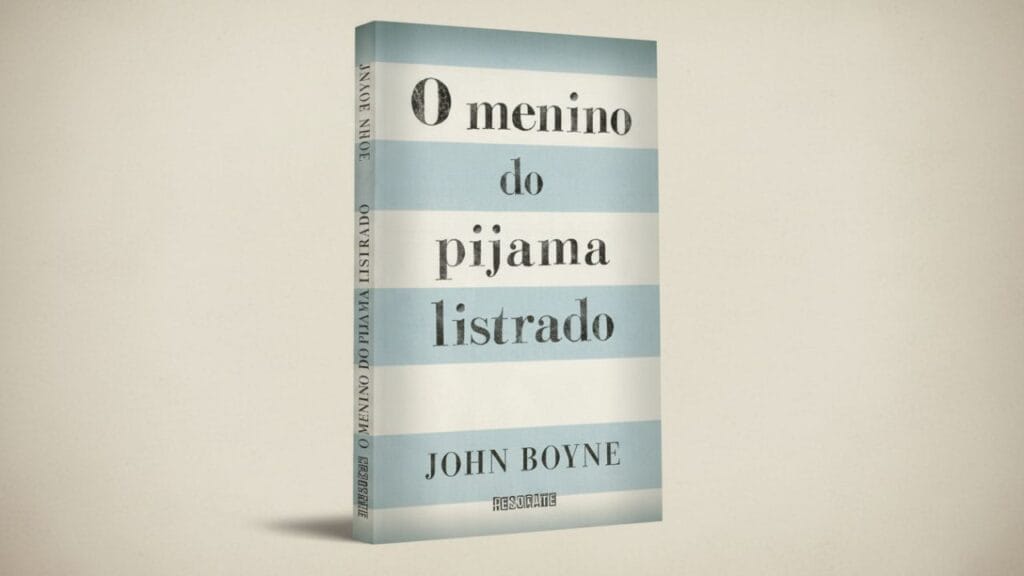 Capa do livro O Menino do Pijama Listrado, edição em português, destacando a obra o-menino-do-pijama-listrado-livro de John Boyne.