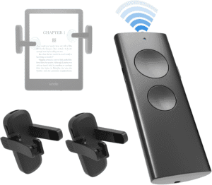 Virador de página remoto pacote com 2 para Kindle, suporte para frente e para trás, compatível com eReaders Paperwhite Oasis Kobo