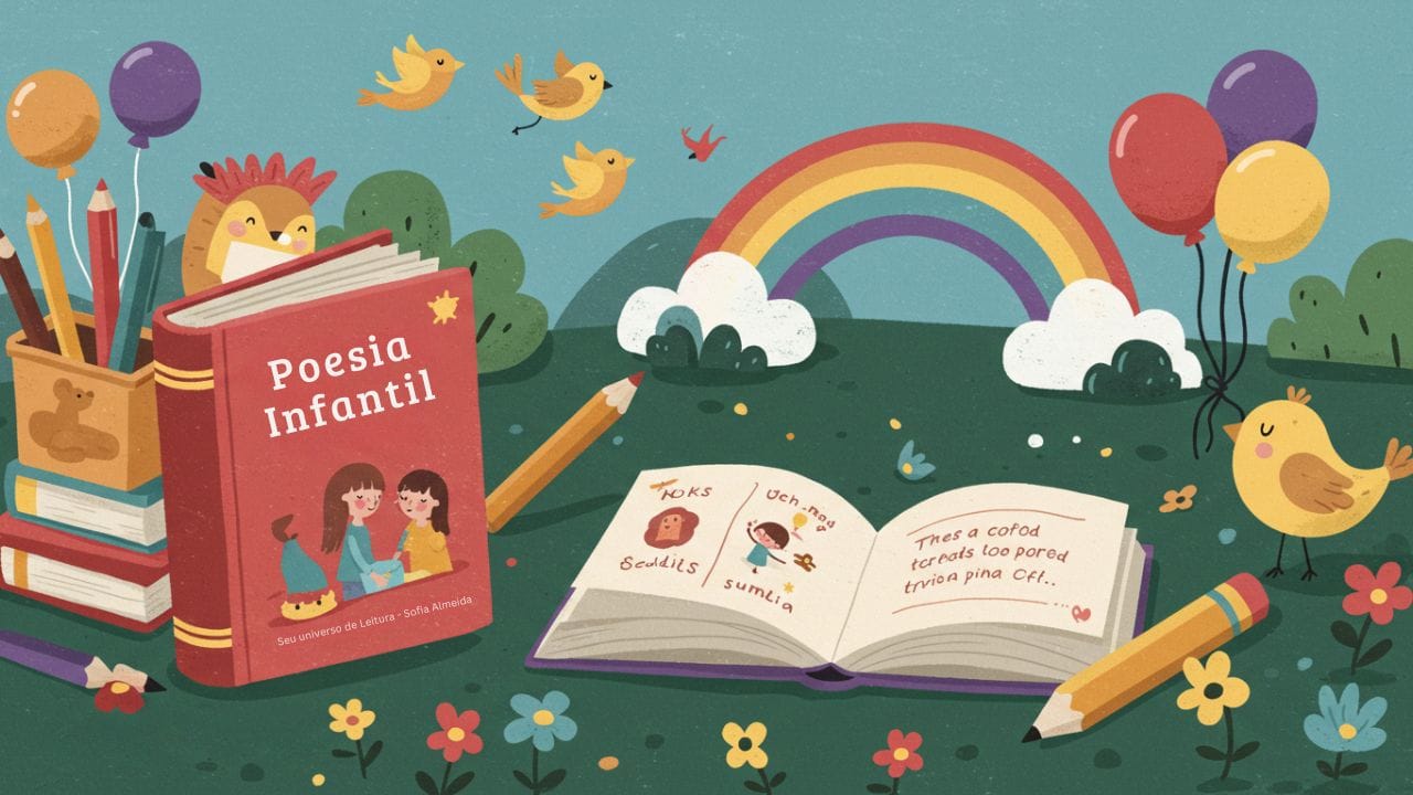 Poesia infantil: um mundo de magia e cores nos poemas para crianças.