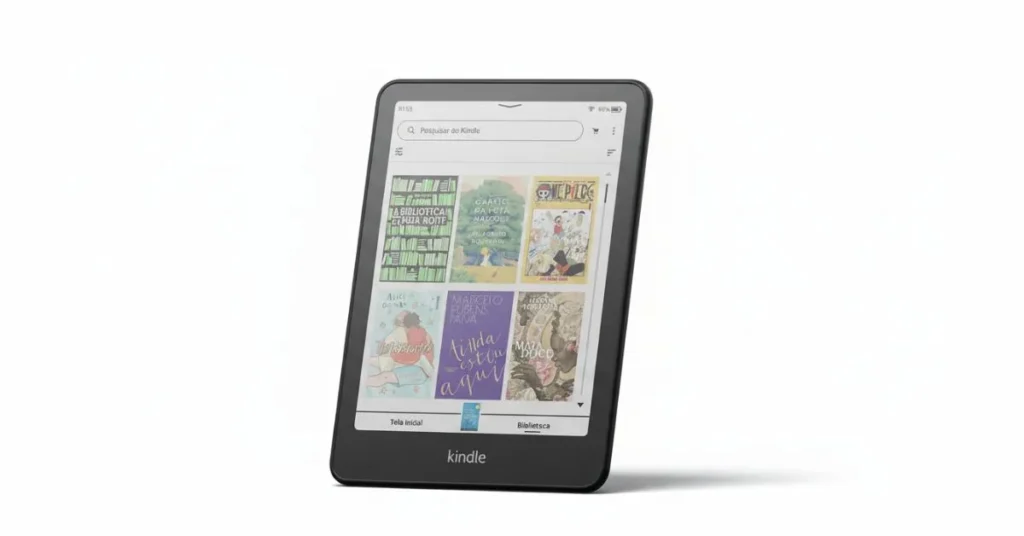  Kindle Colorsoft Signature Edition (32 GB) - Com tela colorida, luz frontal autoadaptável, carregamento sem fio e bateria que dura semanas - Cor Preta Metálica