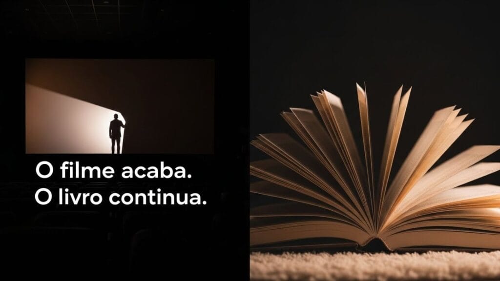 livros que viraram filmes mostrando diferença entre leitura profunda e adaptação cinematográfica