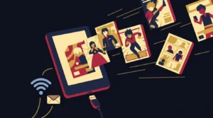 Kindle recebendo arquivos de mangá via cabo USB, Wi-Fi e e-mail — ilustração do tutorial como colocar mangás no Kindle.